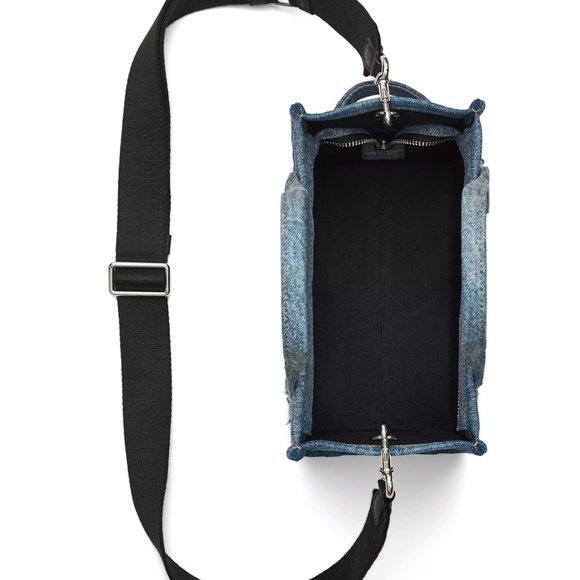 Marc Jacobs The Rip & Repair Denim Small Tote Bag - Punk Indigo - Picture 6 of 10